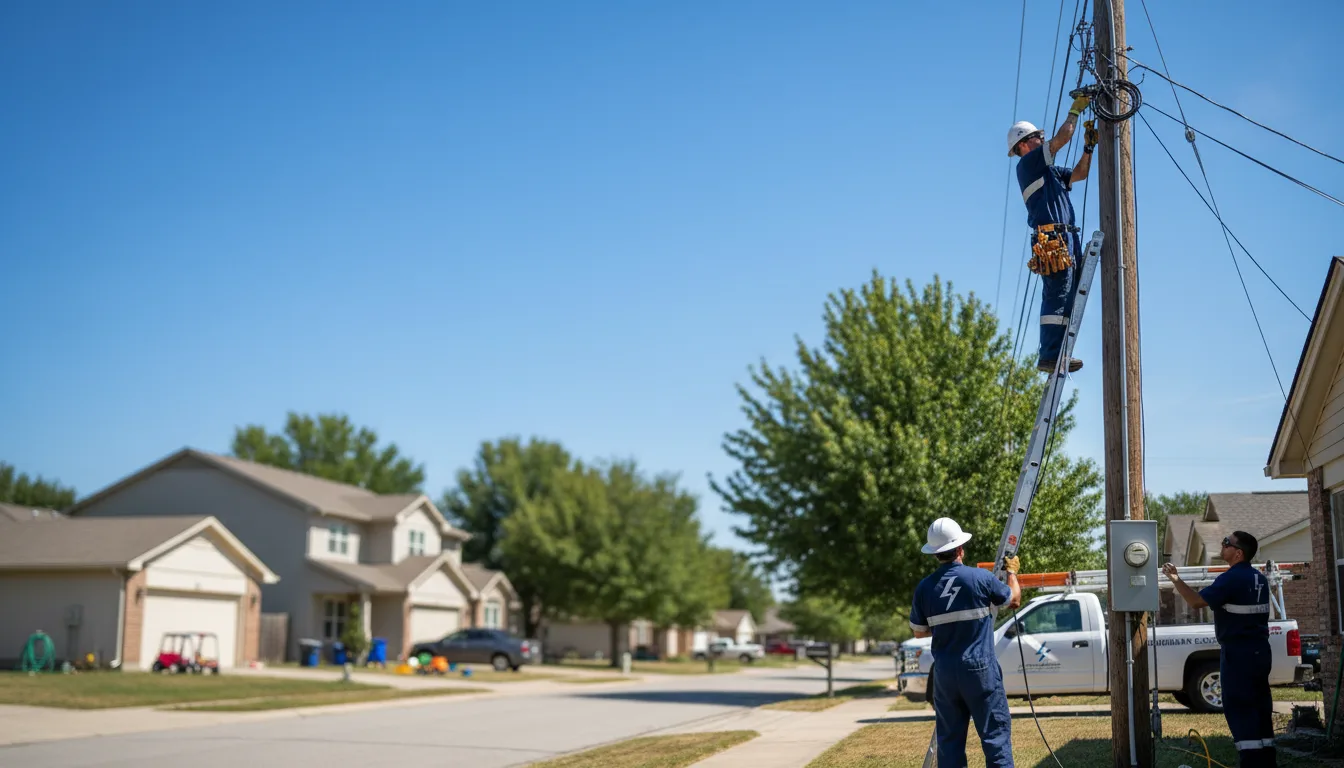 Residential electrician providing installation services in Oakley, MI